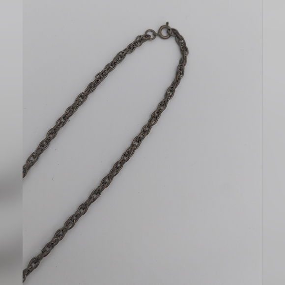 Vintage southwest Petit point turquoise snowflake pendant necklace - Picture 5 of 6